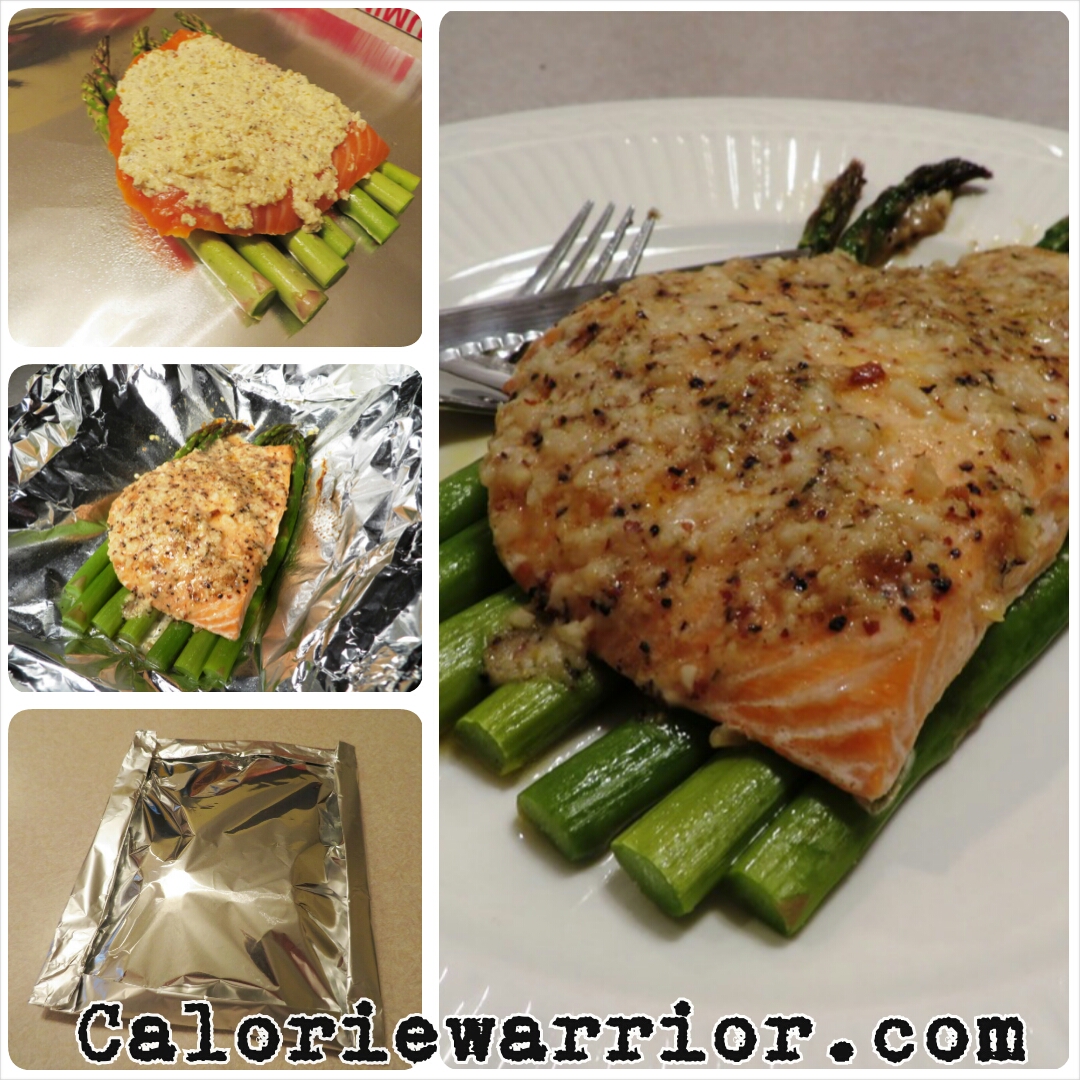 Garlic Parmesan Salmon Foil Pack Steps